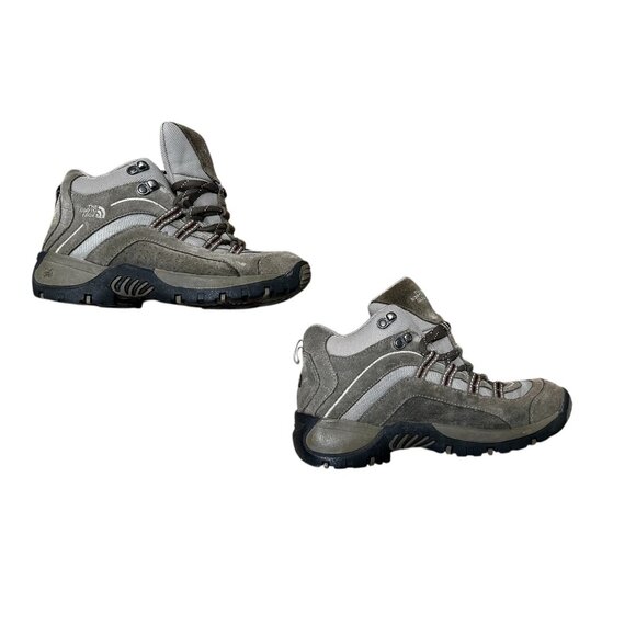North Face Trekking Hiking Boots Womens 8 Suede Leather Lace Up Outdoor Gorpcore - Picture 4 of 14